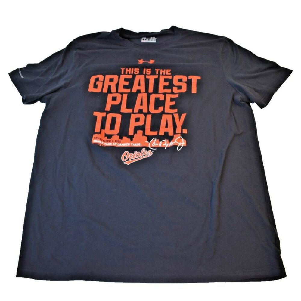 Baltimore Orioles Under Armour Heat Gear XL Universal T-Shirt Camden Yards